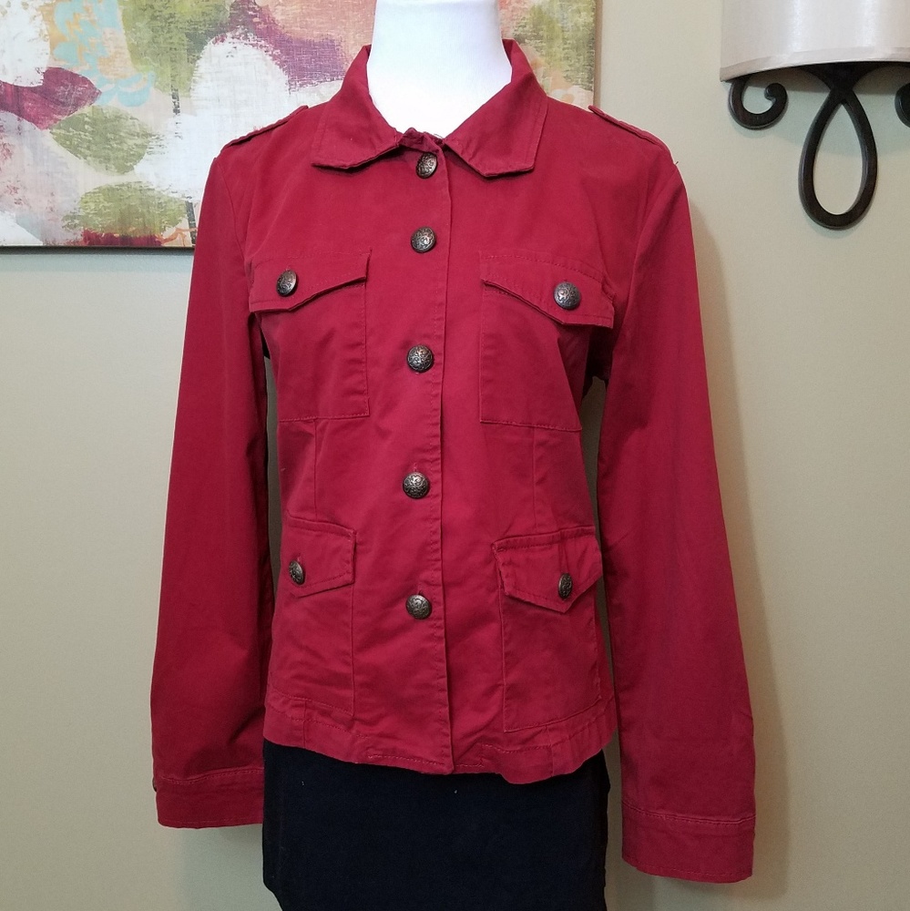 Sanctuary Lightweight Military Jacket Red